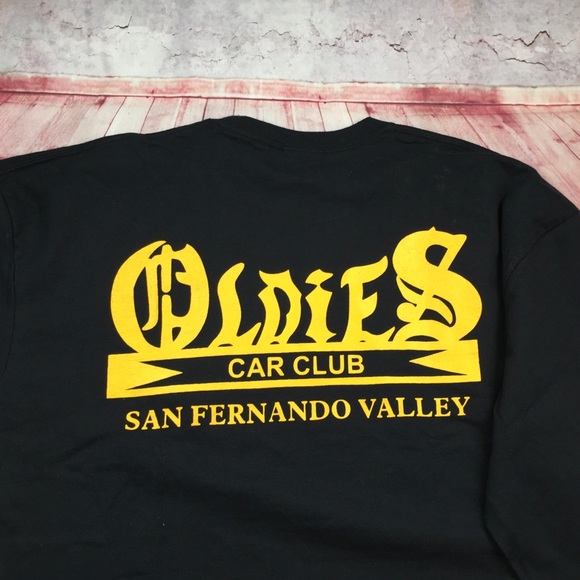 💙Oldies San Fernando Valley Car Club Black Long Sleeve Tee Size 2X - Picture 5 of 9